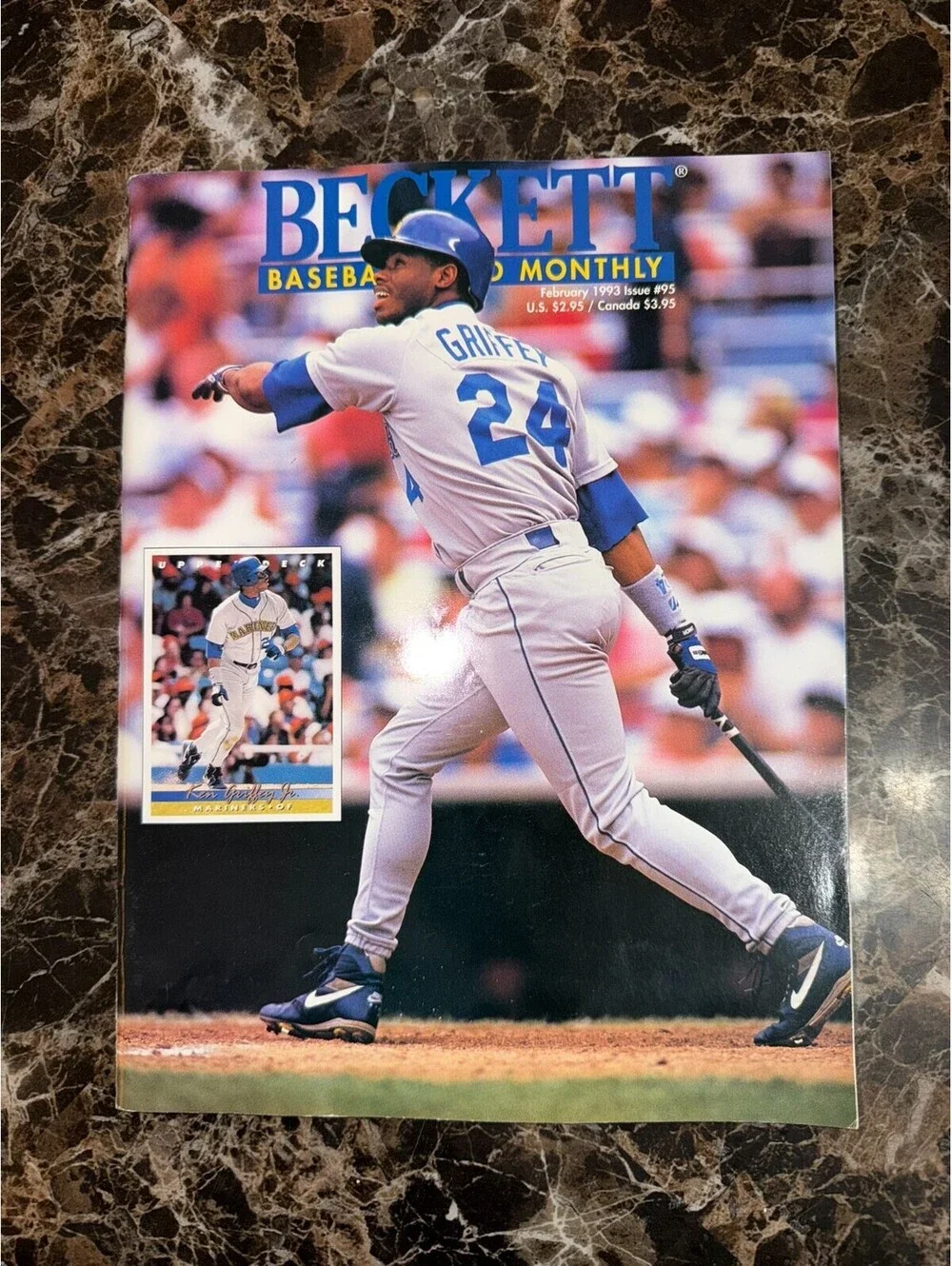 Beckett Baseball Card Monthly Issue 95 February 1993 Ken Griffey Jr Mariners